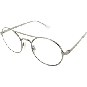 Prive Revaux Unisex Eyeglasses - Palladium Metal Full Rim Round | The Jane Silver Prive Revaux	Blue Light Blocking Glasses