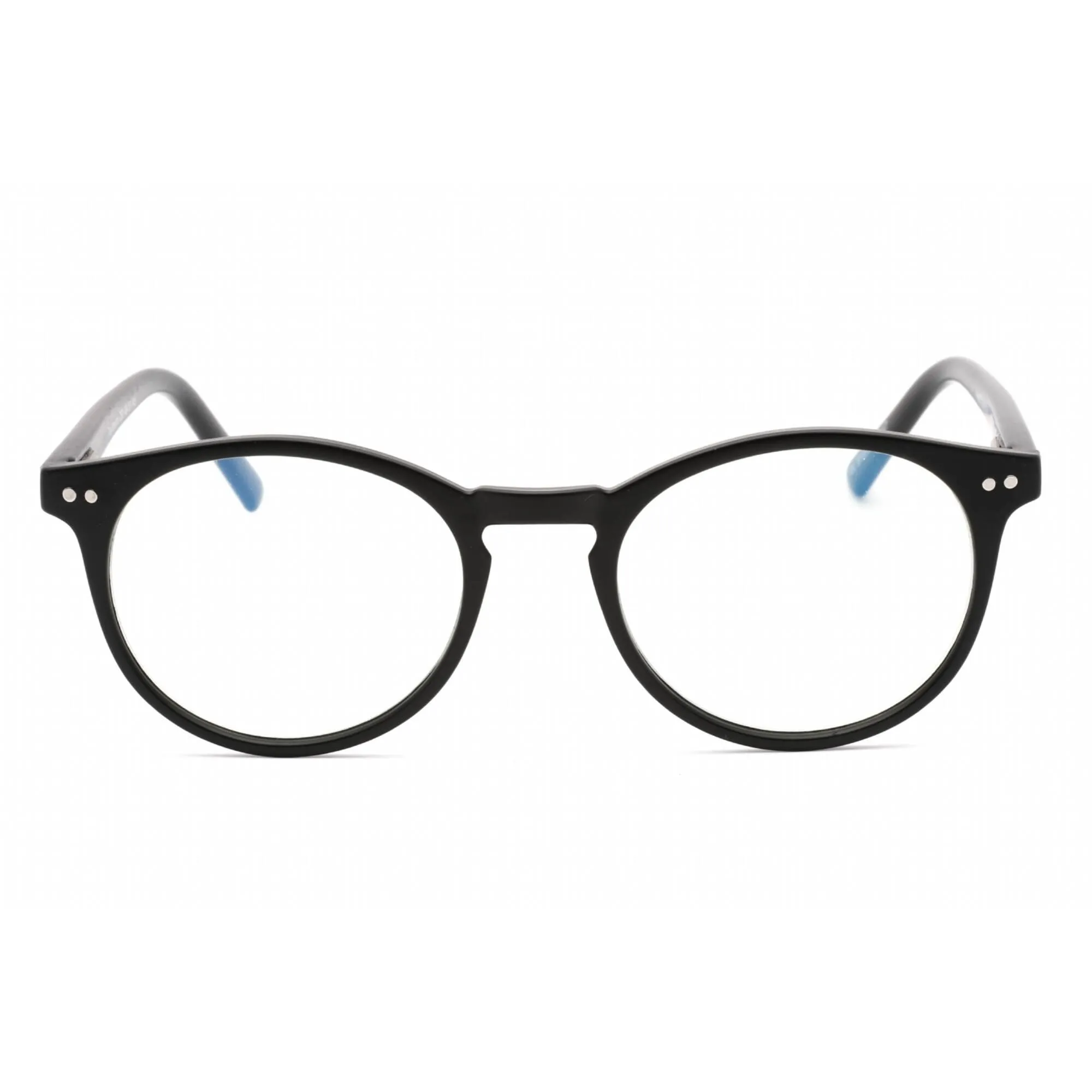 Prive Revaux Unisex Eyeglasses - Plastic Round Frame | Maestro Matte Caviar Black Prive Revaux	Blue Light Blocking Glasses