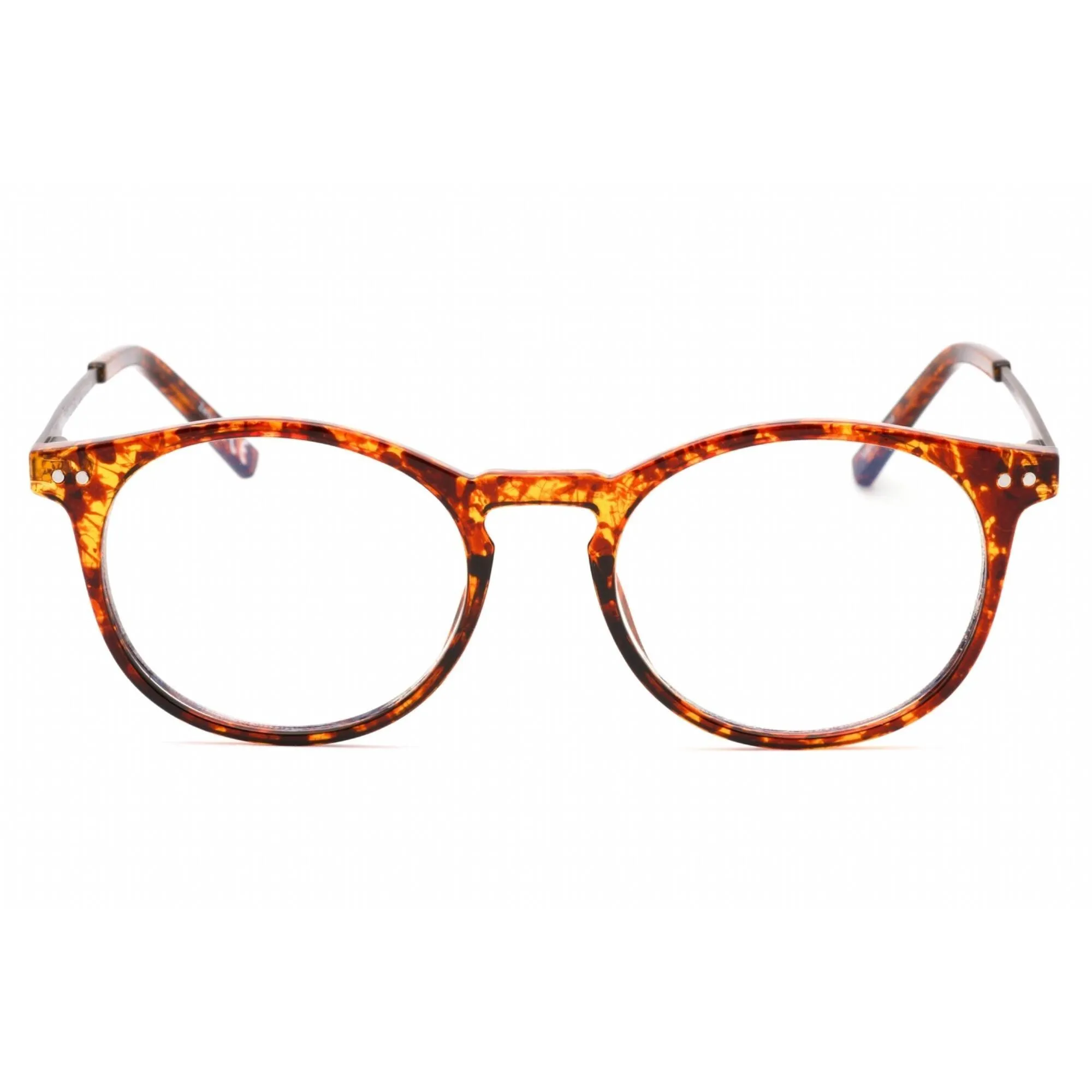 Prive Revaux Unisex Eyeglasses - Plastic Round Frame | Maestro Metal X Blonde Tort Prive Revaux	Blue Light Blocking Glasses