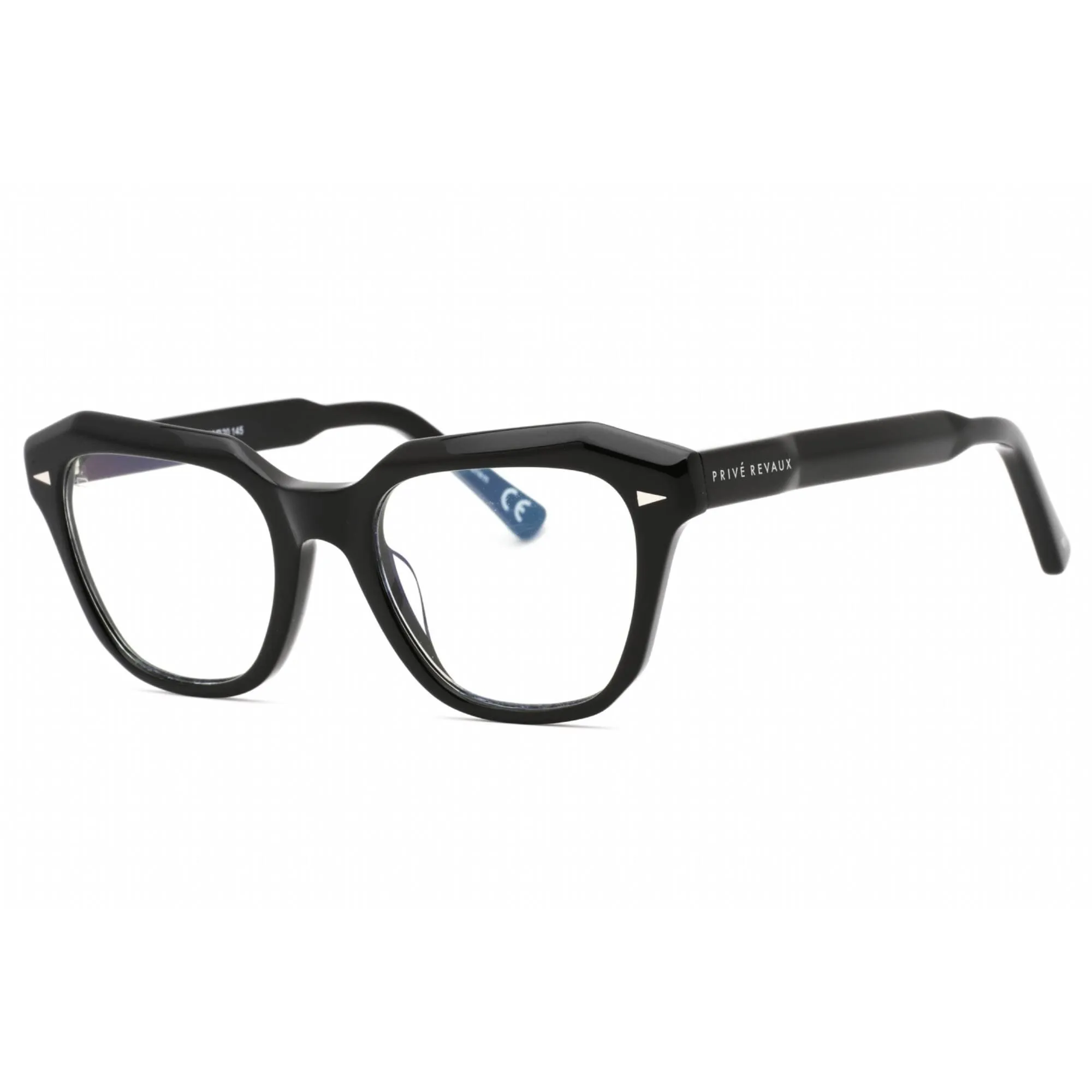 Prive Revaux Women's Eyeglasses - Full Rim Cat Eye Shape Frame | Daybreak Caviar Black Prive Revaux	Blue Light Blocking Glasses