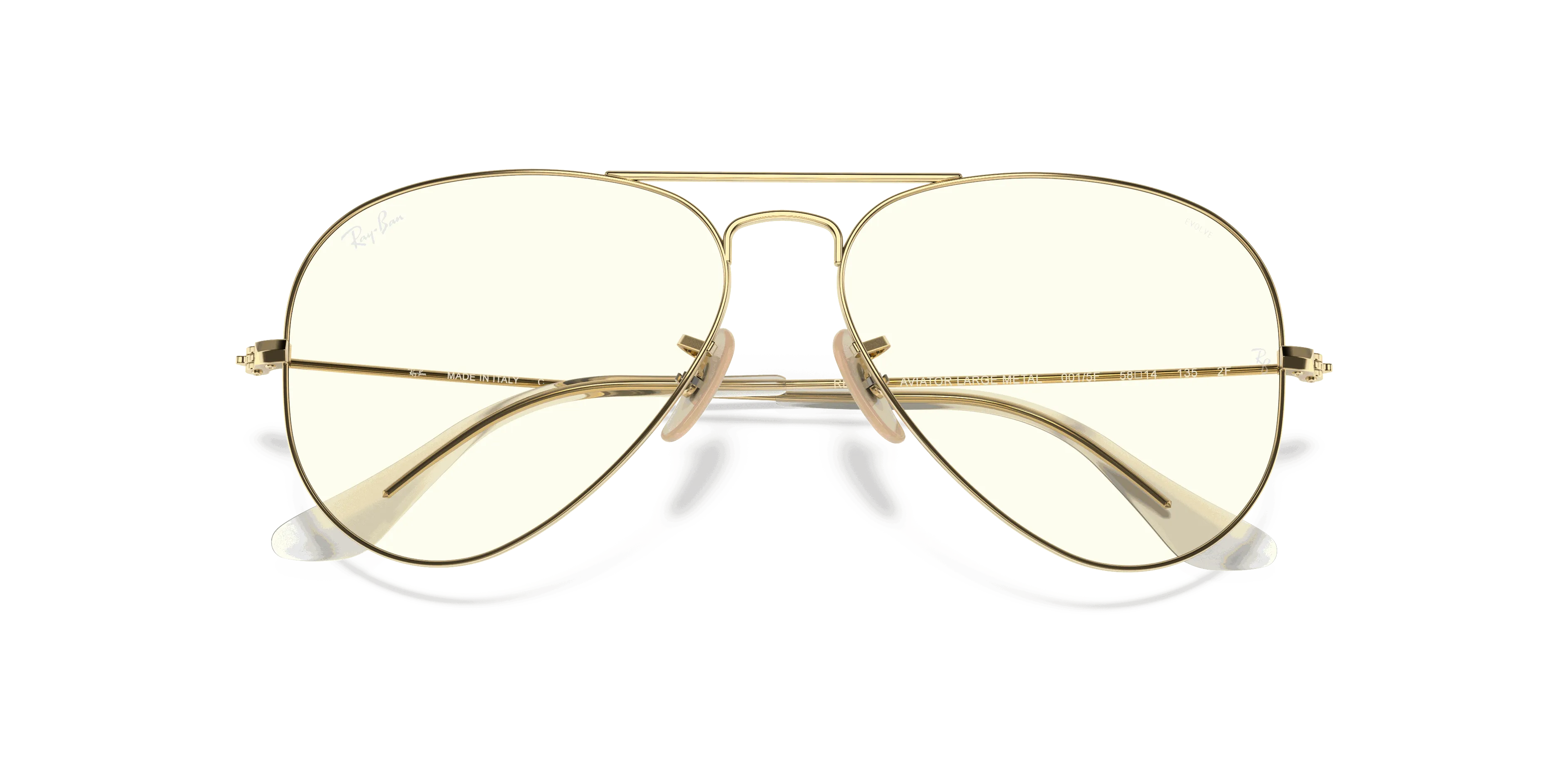 RayBan AVIATOR CLEAR EVOLVE
