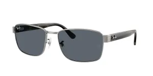 RB3750 004/R5 (62) gunmetal/blue lens