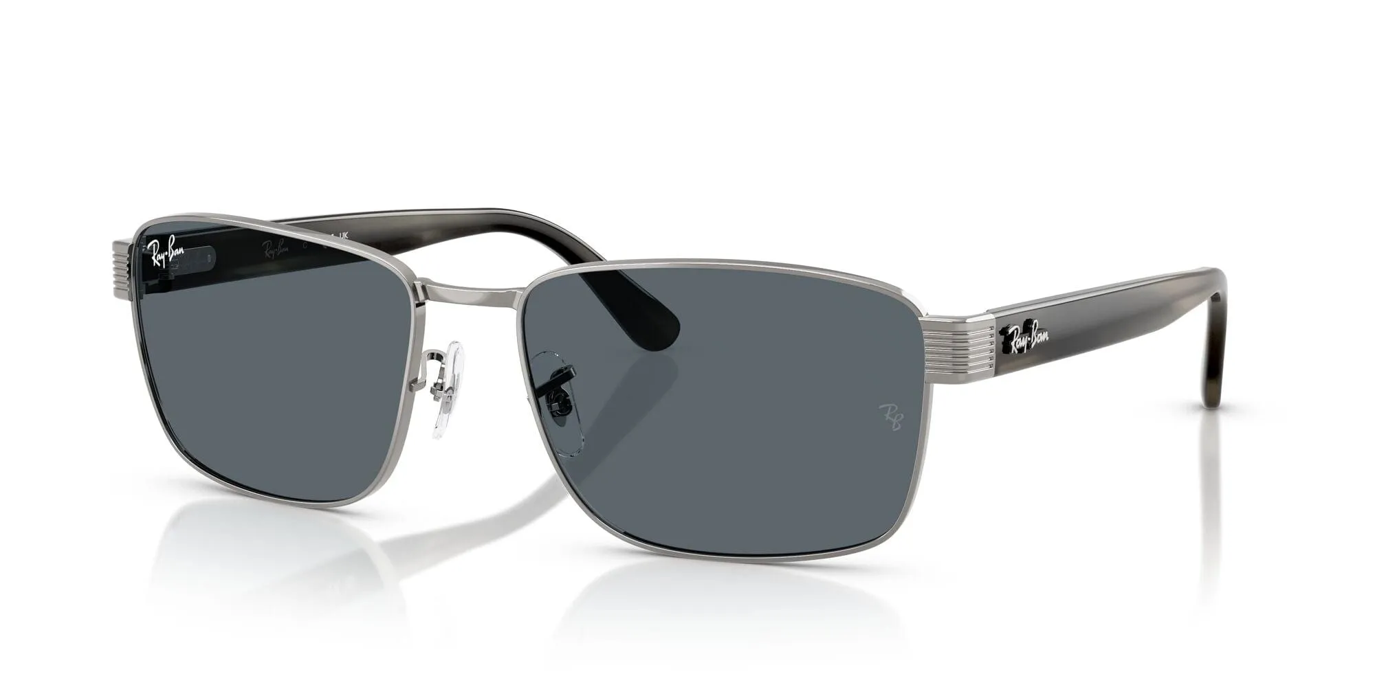 RB3750 004/R5 (62) gunmetal/blue lens