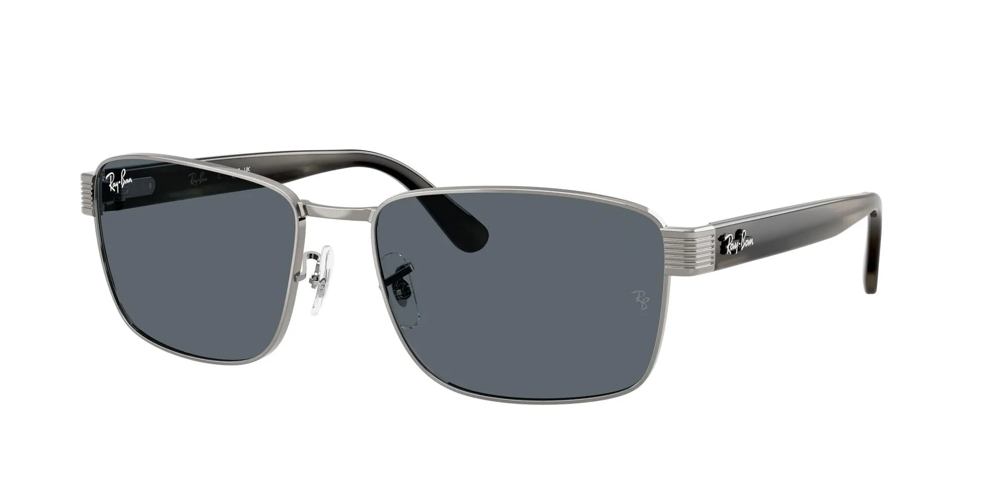 RB3750 004/R5 (62) gunmetal/blue lens