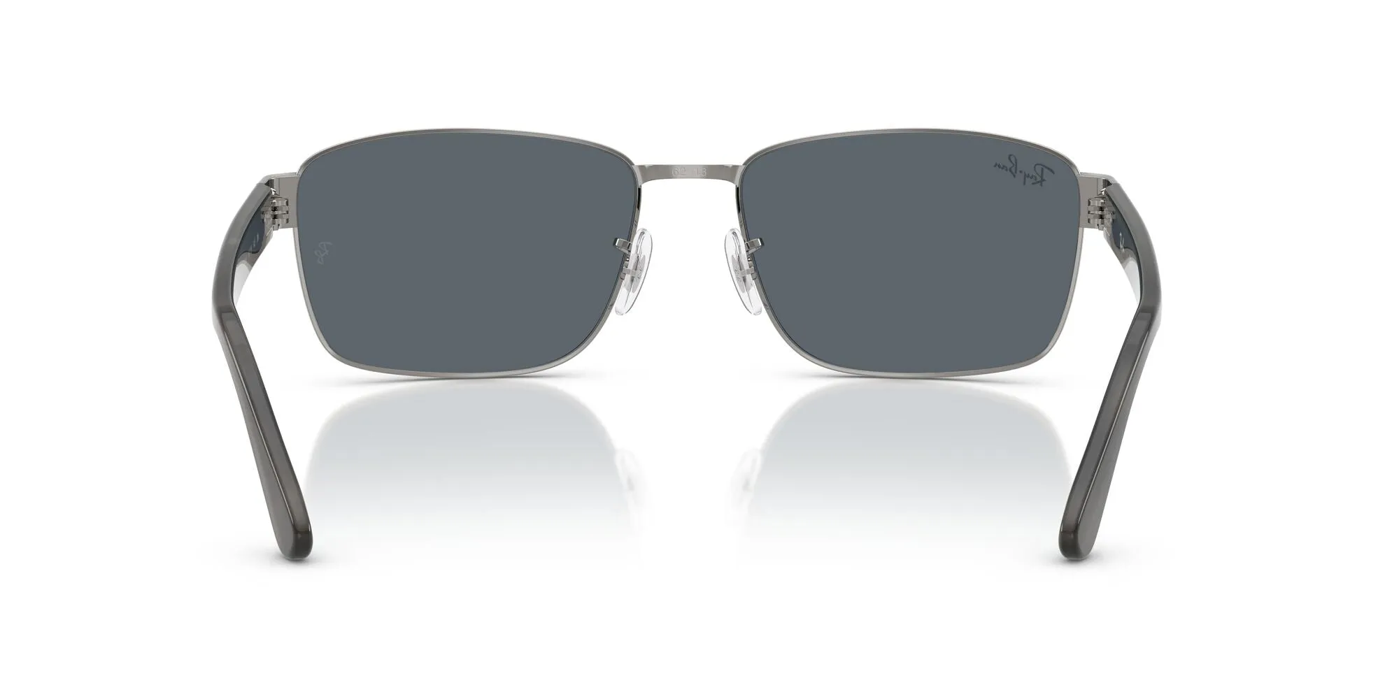 RB3750 004/R5 (62) gunmetal/blue lens