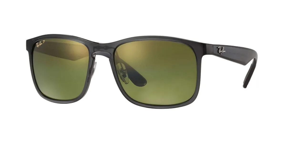 RB4264 876/60 trans grey/green mirror polarised