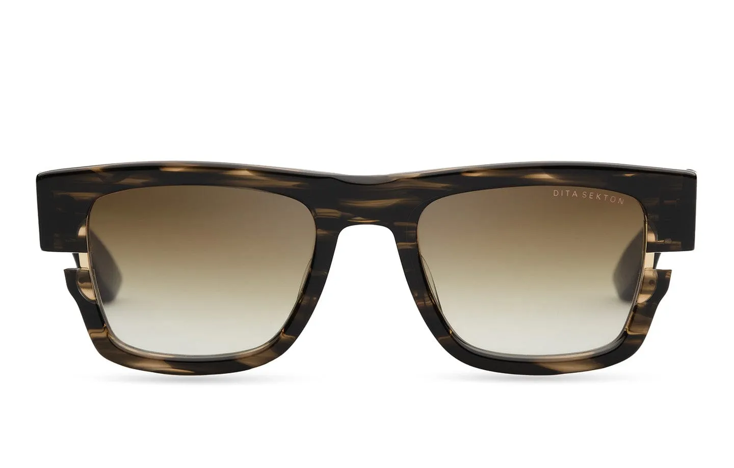 Sekton DTS122-53-07 burnt timber yellow gold/brown clear gradient lens