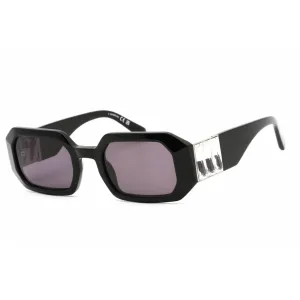 Swarovski unisex Sunglasses - Full Rim Shiny Black Plastic Rectangular | SK0387 01A Versace Sunglasses