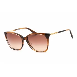 Swarovski unisex Sunglasses - Havana/Gold Plastic Cat Eye Shape Frame | SK0310 56F Versace Sunglasses