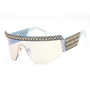 Swarovski Women's Sunglasses - Blue Mirror Lens Shiny Deep Gold Frame | SK0363 30X Versace Sunglasses