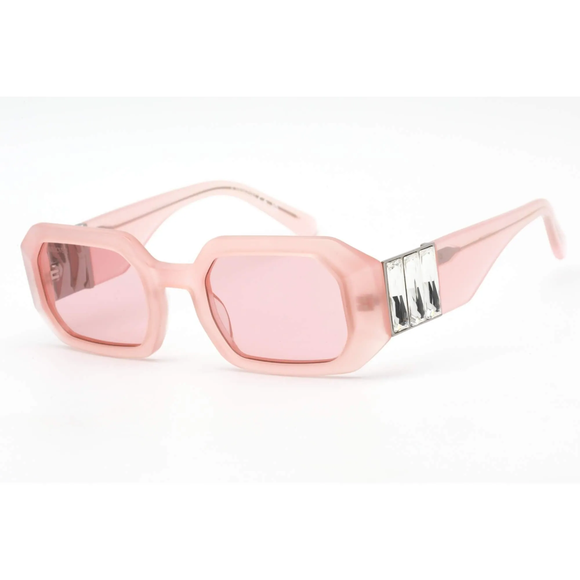 Swarovski Women's Sunglasses - Bordeaux Lens Rectangular Plastic Frame | SK0387 72S Versace Sunglasses