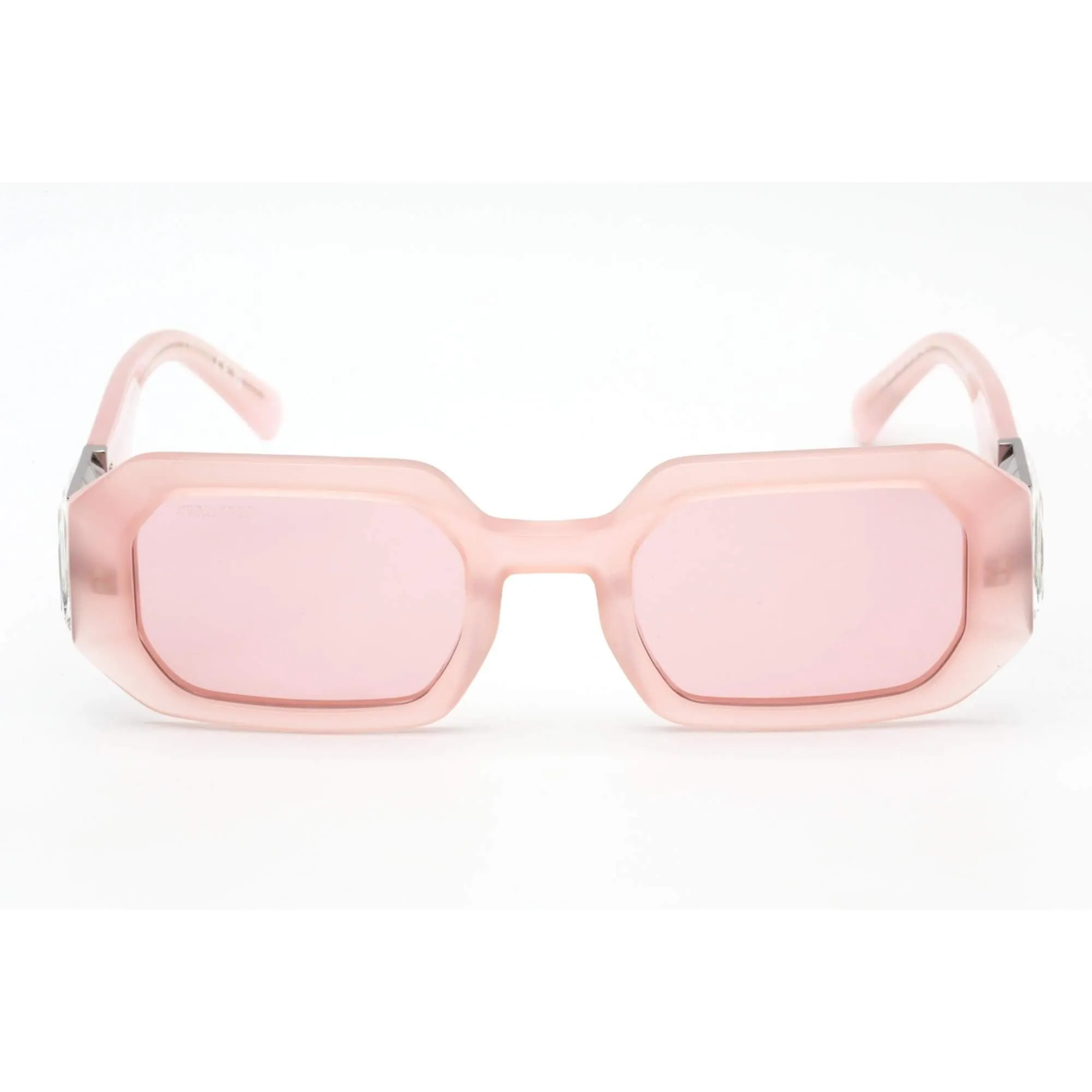 Swarovski Women's Sunglasses - Bordeaux Lens Rectangular Plastic Frame | SK0387 72S Versace Sunglasses
