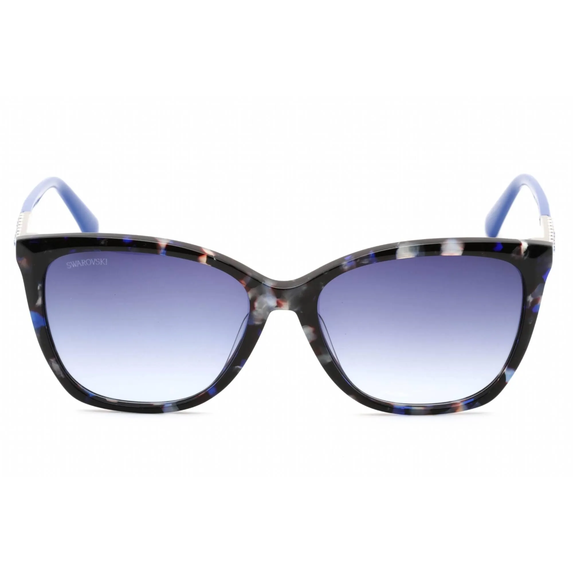 Swarovski Women's Sunglasses - Full Rim Colored Havana Plastic Cat Eye | SK0310 55W Versace Sunglasses