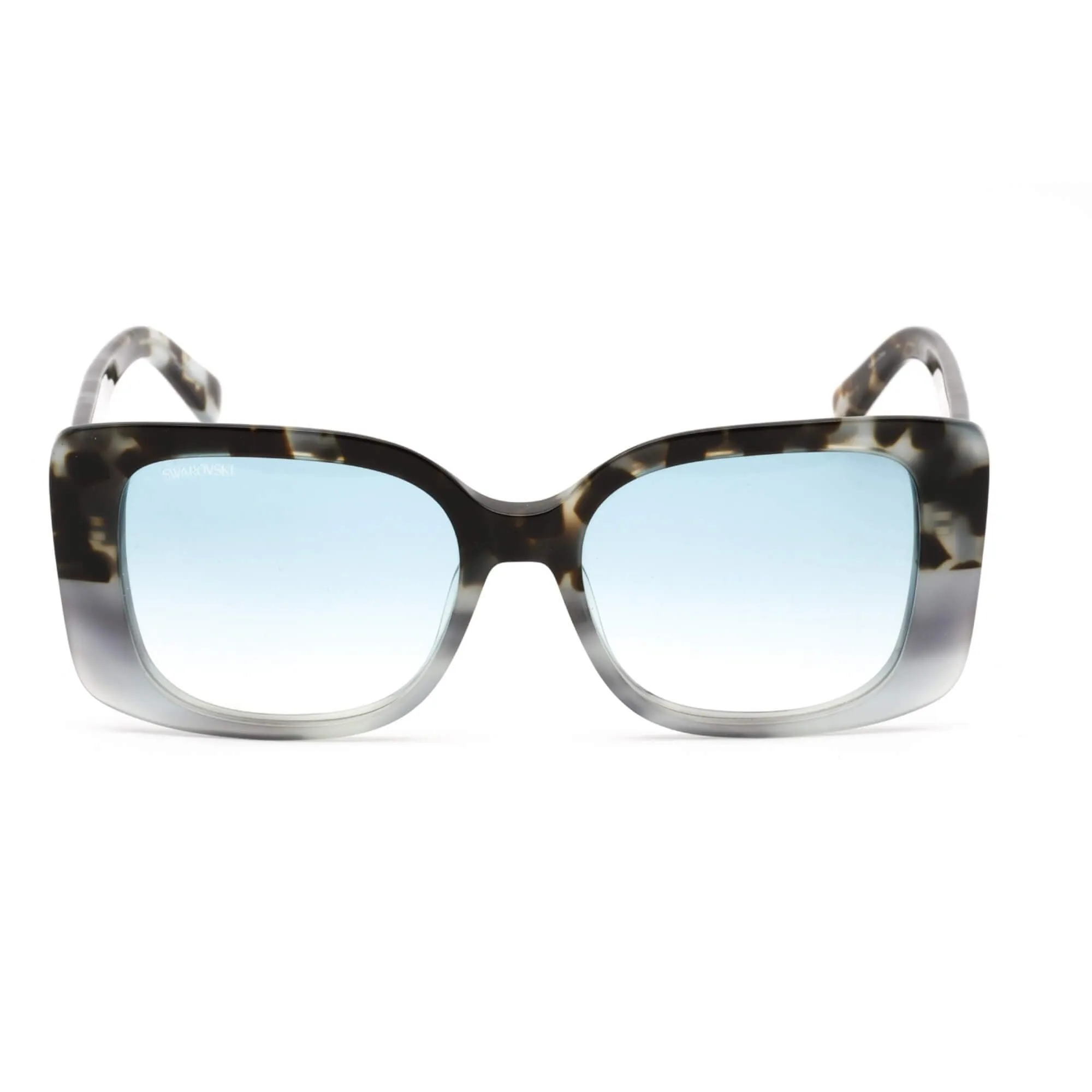 Swarovski Women's Sunglasses - Gradient Blue Lens Square Shape Frame | SK0373 52W Versace Sunglasses