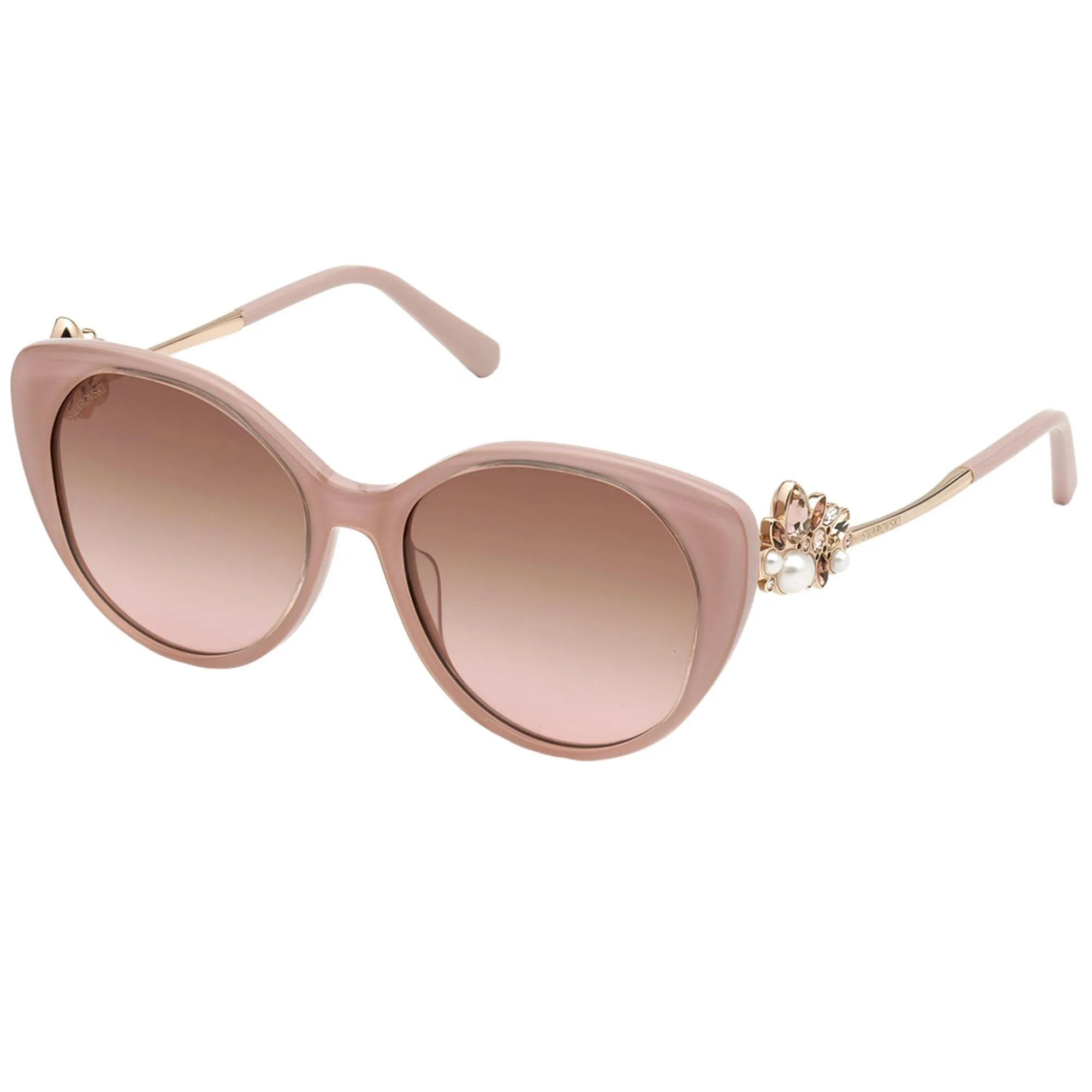 Swarovski Women's Sunglasses - Gradient Brown Lens Shiny Pink Frame | SK0279 72F Versace Sunglasses