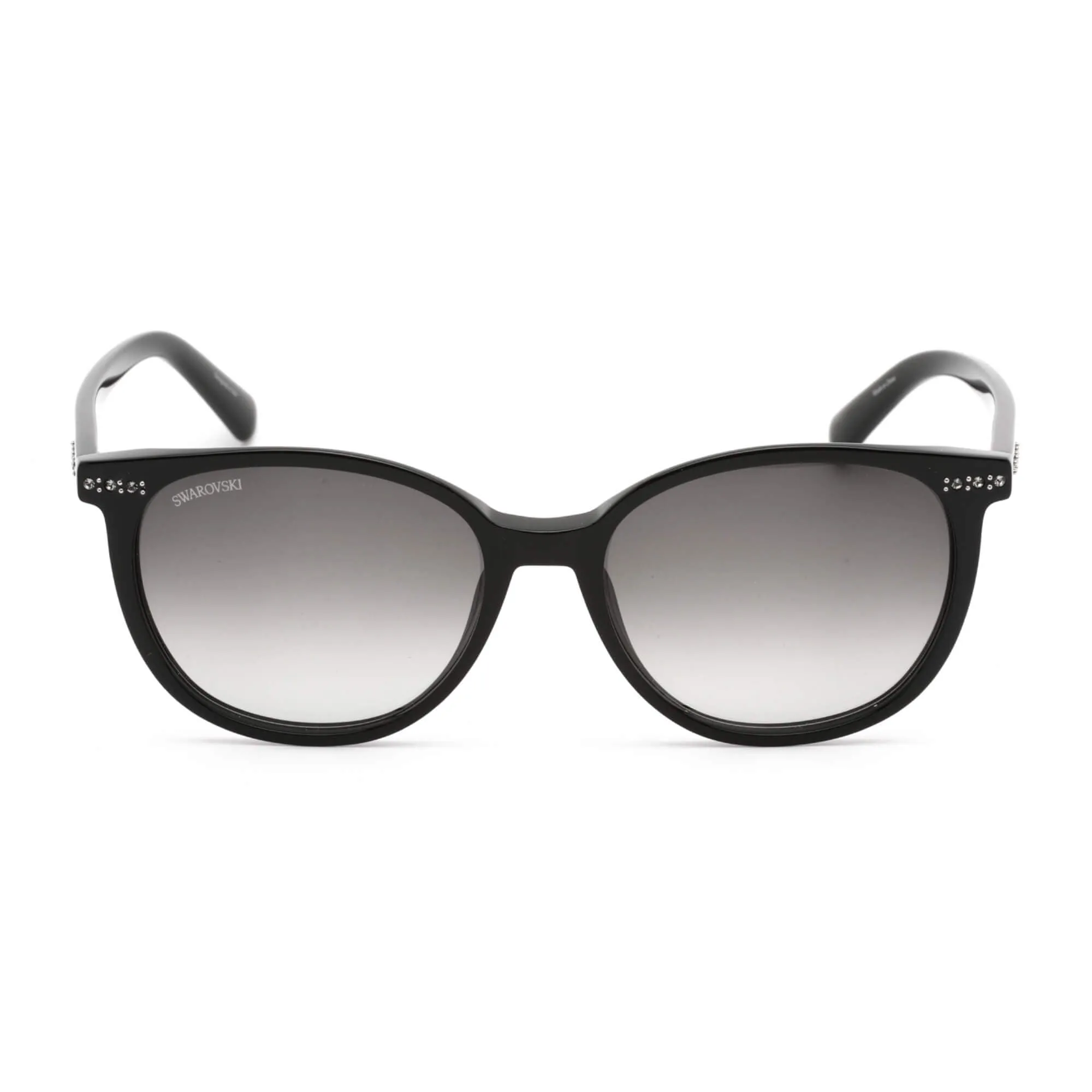 Swarovski Women's Sunglasses - Gradient Smoke Lens Cat Eye Shape Frame | SK0354 01B Versace Sunglasses