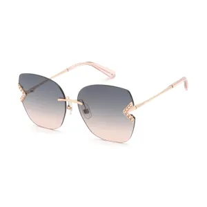 Swarovski Women's Sunglasses - Rimless Frame Gradient Grey Brown Lens | SK0306-H 28B Versace Sunglasses