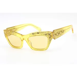 Swarovski Women's Sunglasses - Roviex Lens Shiny Yellow Cat Eye Frame | SK0380 39J Versace Sunglasses