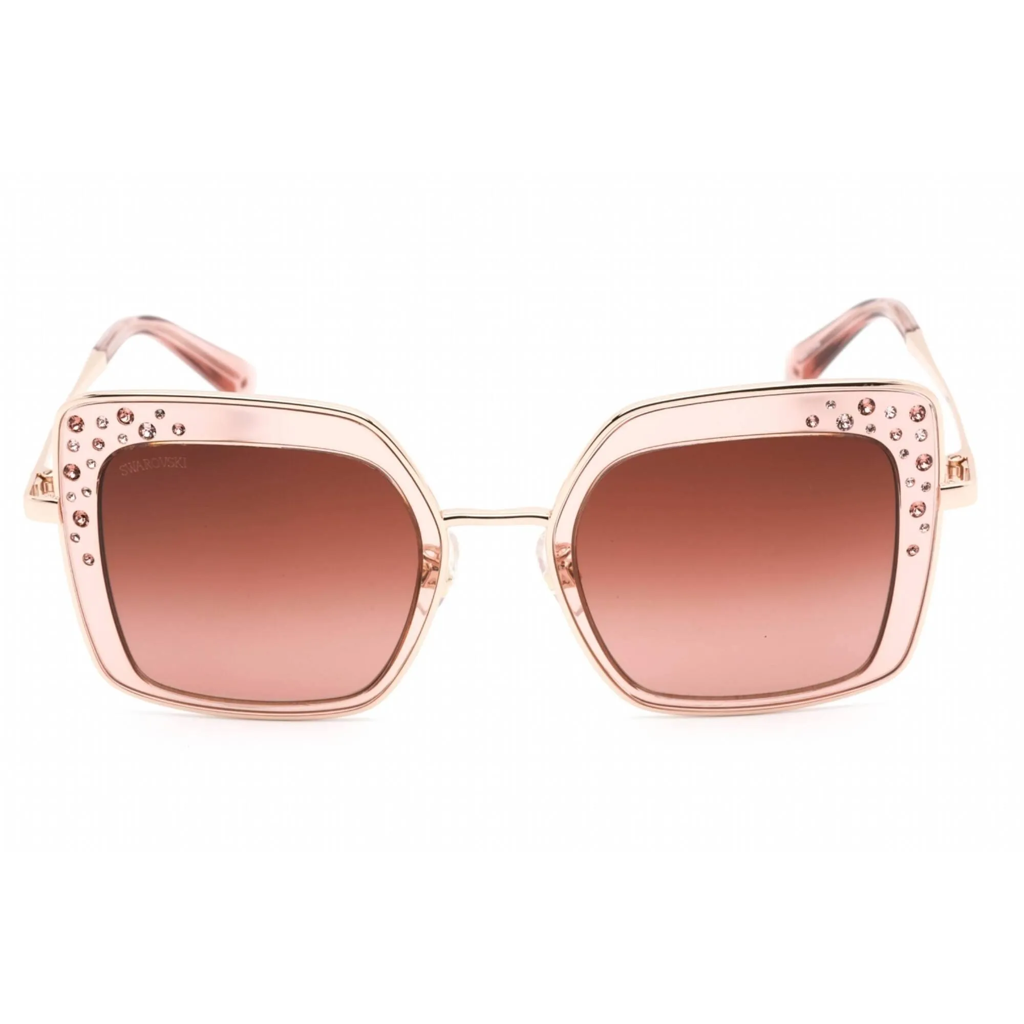 Swarovski Women's Sunglasses - Shiny Pink Metal Butterfly Shape Frame | SK0324-H 72F Versace Sunglasses