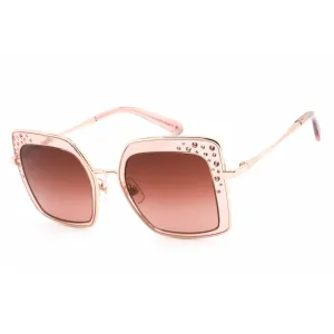 Swarovski Women's Sunglasses - Shiny Pink Metal Butterfly Shape Frame | SK0324-H 72F Versace Sunglasses