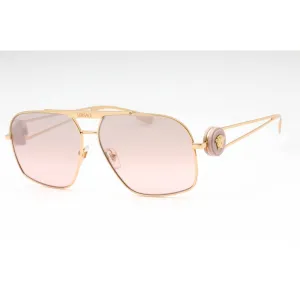 Versace Men's Sunglasses - Gold Metal Navigator Shape Full Rim Frame | 0VE2269 10027E Versace Sunglasses