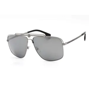 Versace Men's Sunglasses - Gunmetal Full Rim Frame Polarized Lens | VE2242 1001Z3 Versace Sunglasses